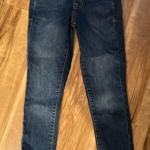 Size 6 EUC pull on Cat & Jack Kids Dark Blue Jeans leggings